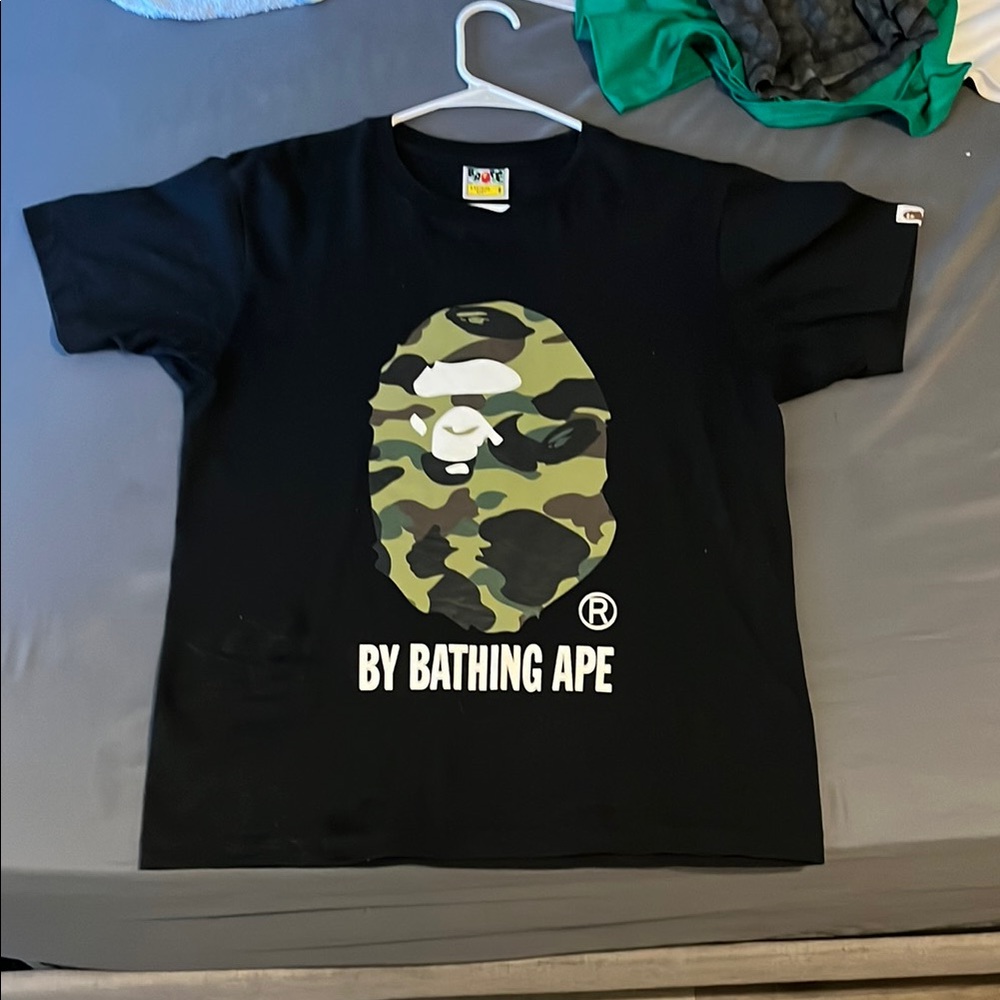 BAPE Black Camo Logo T-Shirt